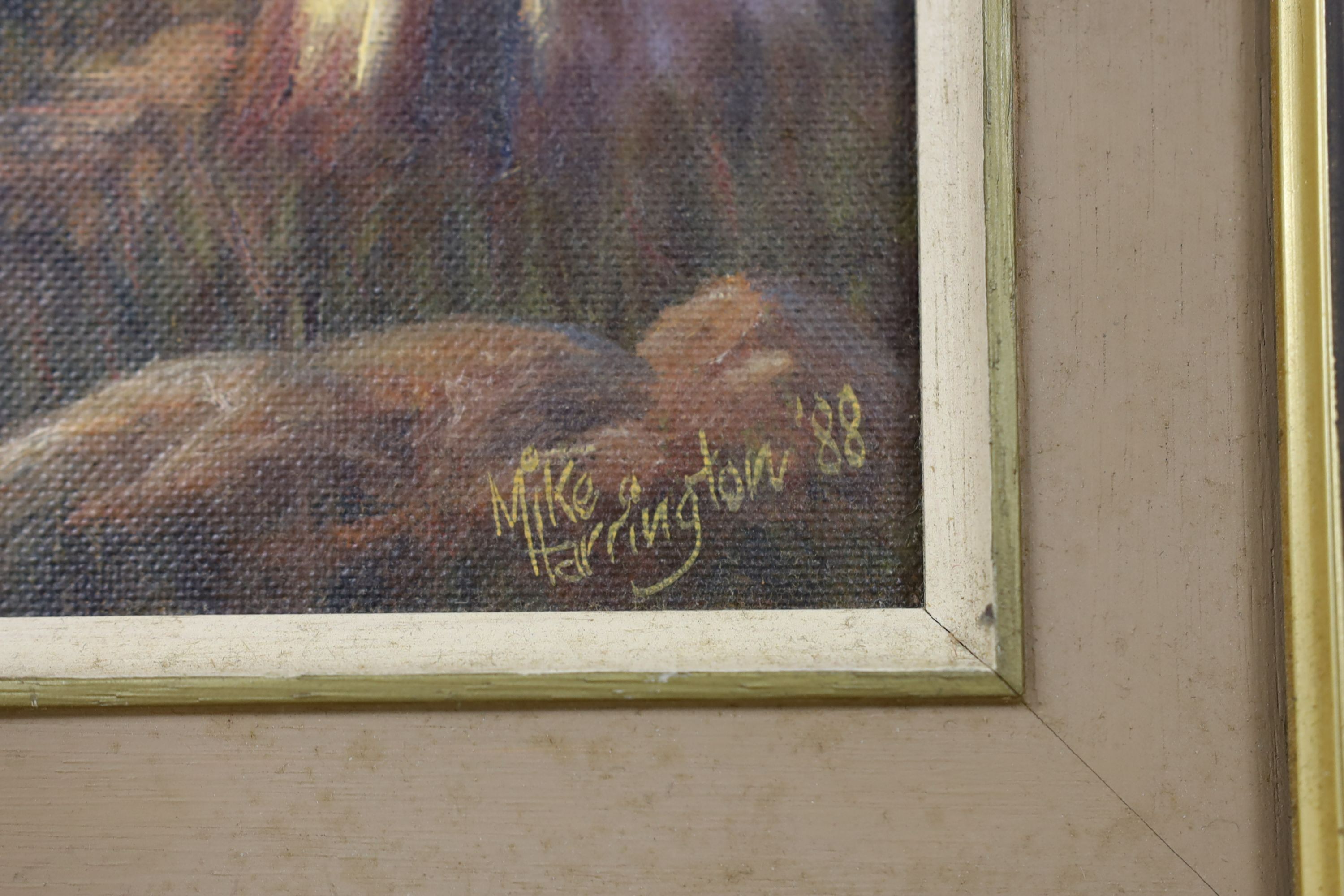 Mike Harrington, oil on board, 'Chateaux Yaldara, Barossa Valley, Australia', signed and dated '99, inscribed verso, 24 x 29cm